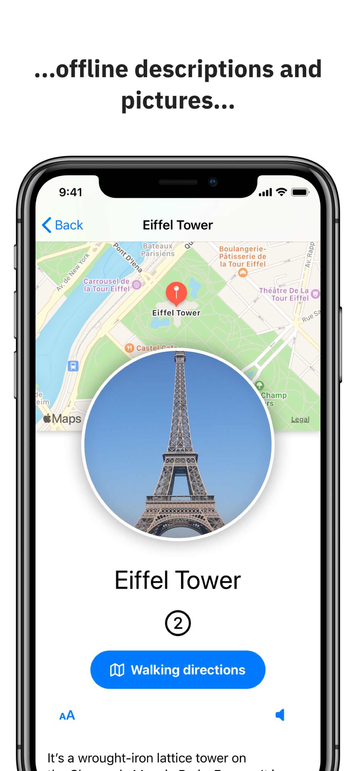 Tour selection screen showing available cities